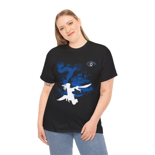 Azure Dragon Adult Uniform T-Shirt - Broadsword Warrior - Image 3