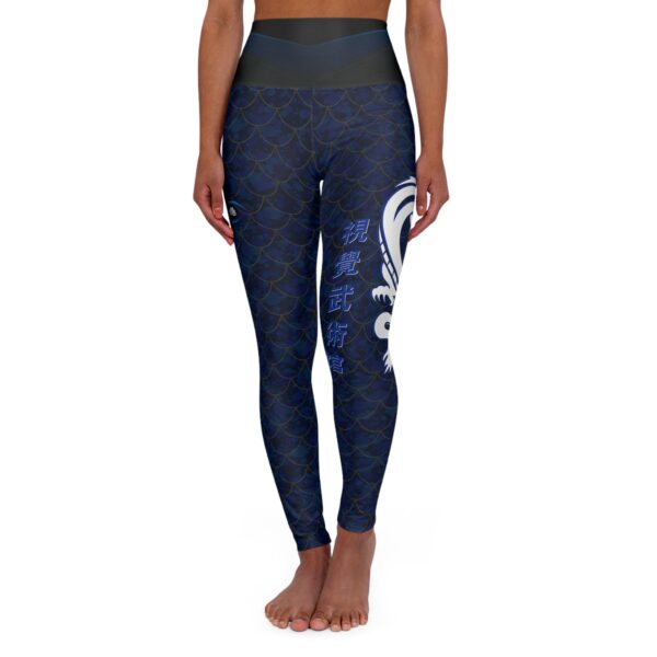 Dragon Scale High Waisted Yoga Leggings - Stylish & Comfortable Activewear - Image 3