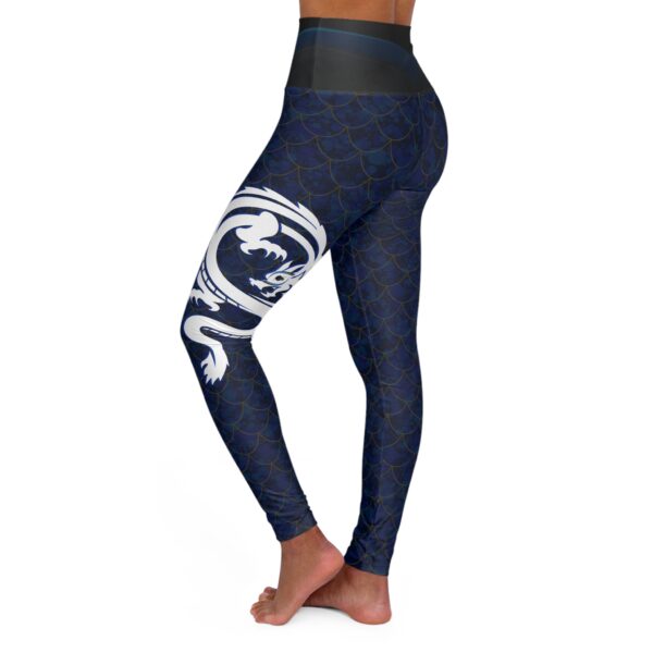 Dragon Scale High Waisted Yoga Leggings - Stylish & Comfortable Activewear