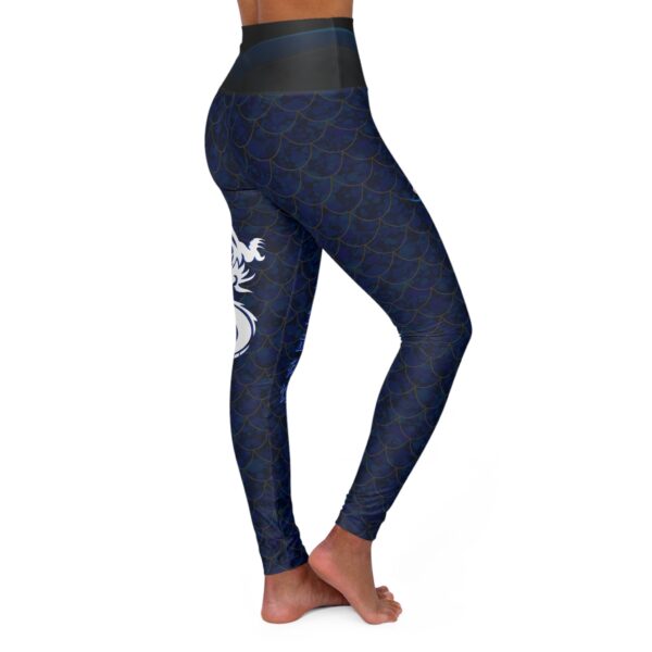 Dragon Scale High Waisted Yoga Leggings - Stylish & Comfortable Activewear - Image 4