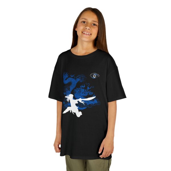 Azure Dragon Kids Uniform T-Shirt - Broadsword Warrior